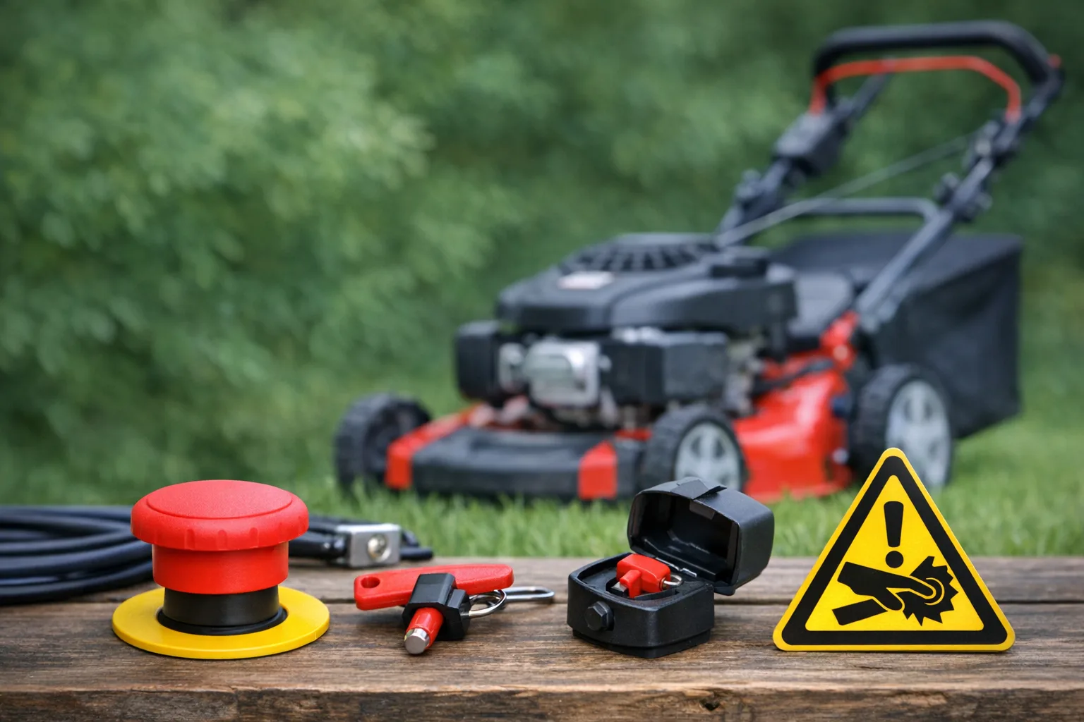 Notabschaltung und Sicherheitsfunktionen beim Rasenmaeher verstehen