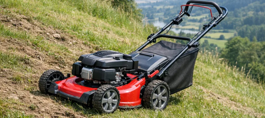 Wie Sie den Rasenmaeher optimal fuer unebene und abschuessige Flaechen nutzen